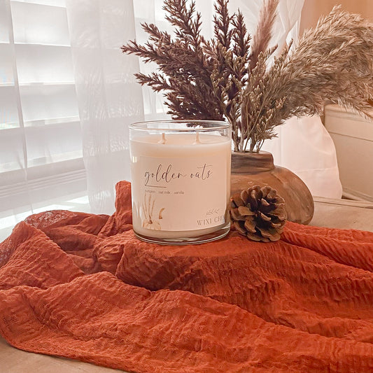 Golden Oats Candle
