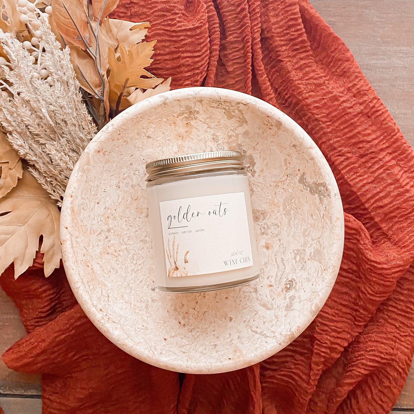 Golden Oats Candle